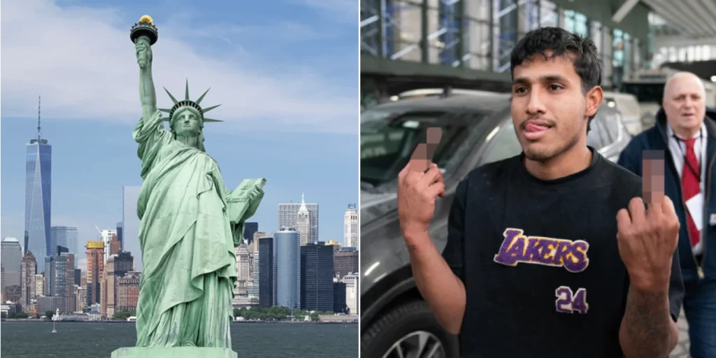 Illegal Immigrant Middle Finger