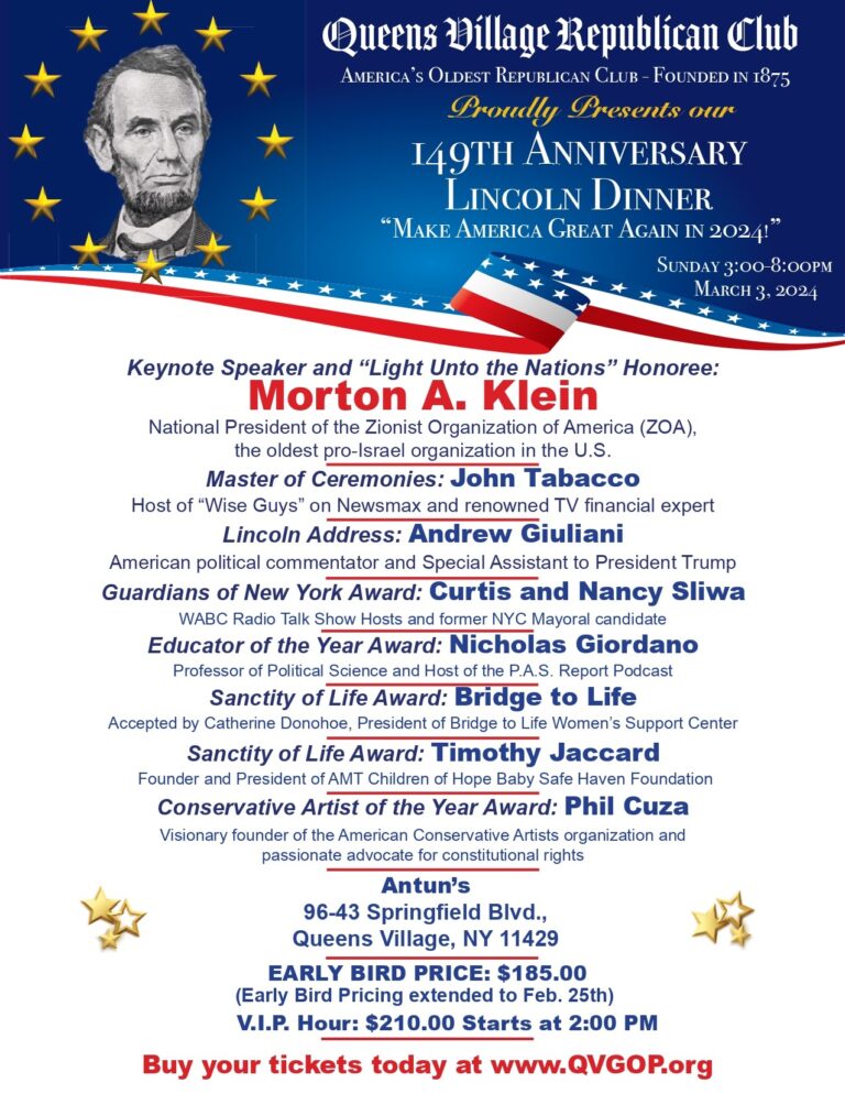 QVGOP 149TH ANNIVERSARY LINCOLN DINNER